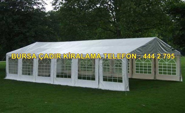 Bursa çadır kiralama modelleri
